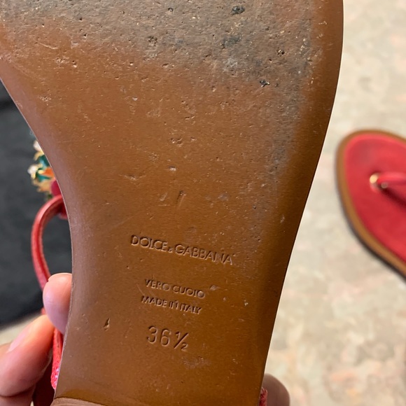 Crystal Embellished Sandals-Dolce & Gabbana - Picture 5 of 6